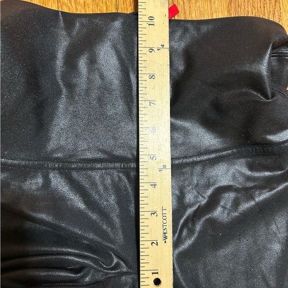 SPANX Women’s FAUX Leather Leggings HIGH WAISTED Pants Stretch sz XL - Picture 9 of 9